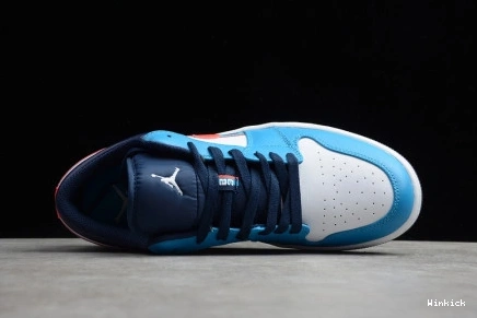 BLUE ORBIT AIR LOW 1 TIME GS CV4892-100 JORDAN NIKE GAME 0719
